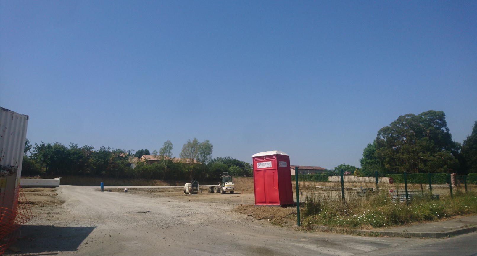 29 juillet 2020 :  Terrassement en cours
