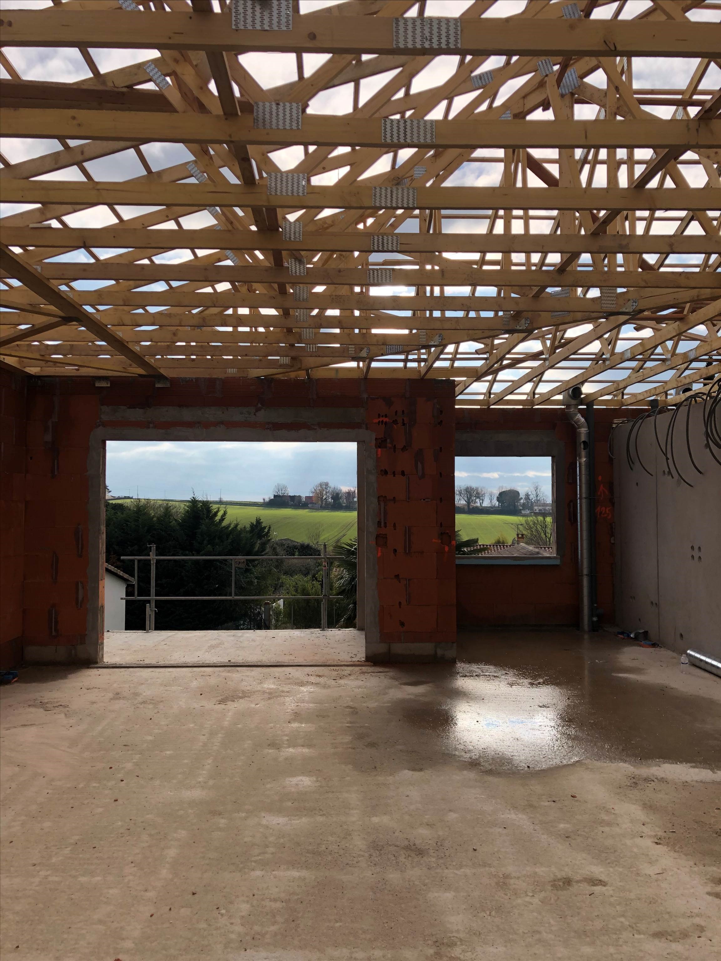 05 janvier 2021 :  Finition de la charpente