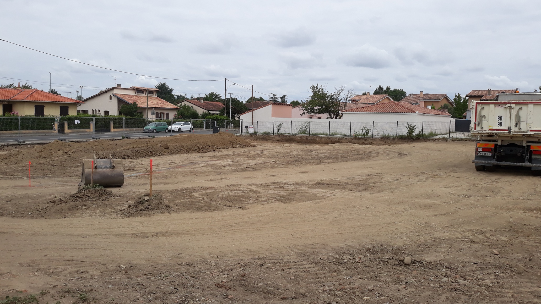 20 juillet 2020 :  Terrassement en cours